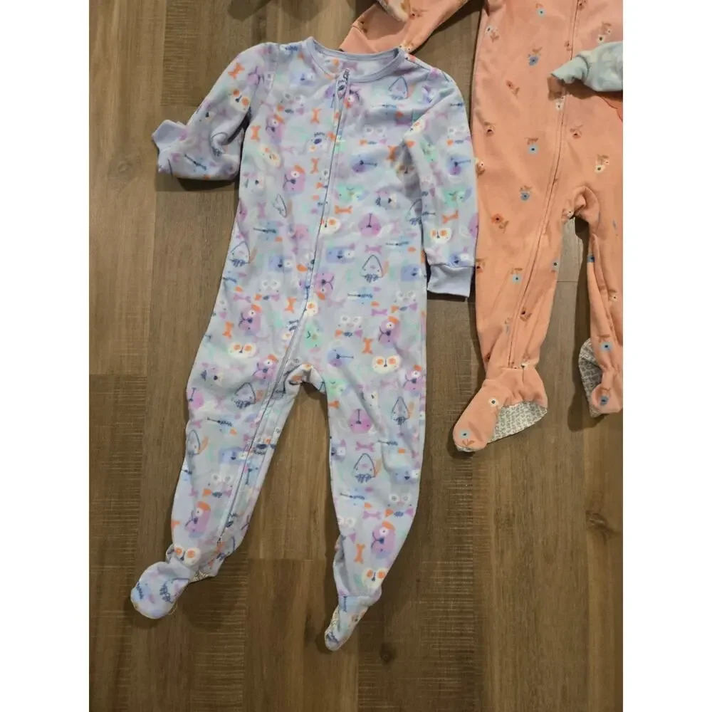 Carters Infant Baby Girl Sleepwear Footie Pajamas One-Piece Lot 24 Months Lot 5